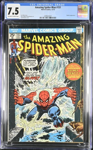 Amazing Spider-Man #151 CGC 7.5, Romita art, Shocker appearance