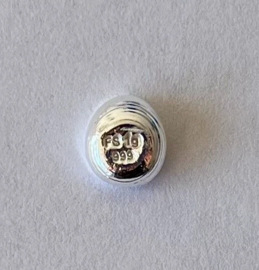 1 quarter gram GOLD bar .9999 hand poured bar 1/4 g + 1 gram .999 silver bar - Image 4 of 4