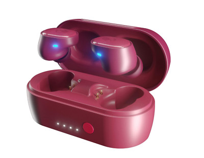 Original Moab RED Skullcandy Sesh True Wireless Headphones with Case S2TDW