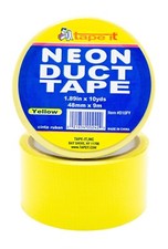 24 Rolls of Neon Yellow Duct Tape - 1.89" x 10 yds - 10 Mil