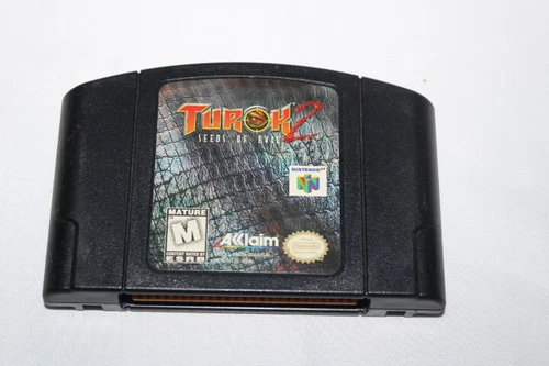 Vintage Nintendo N64 Cartridge TUROK 2 Seeds of Evil