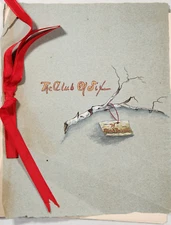 1889 The Club Of Six Maud Buzzell Victorian Handwritten Manuscript Maine