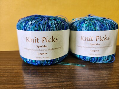 Knit Picks Sparkles Lagoon TWO NEW