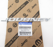 Genuine Oem Mopar Dodge 68206769aa Journey Rear Emblem Nameplate 14-20 Journey Genuine Oem Mopar Dodge 68206769aa Journey Rear Emblem Nameplate 14-20 Journey
