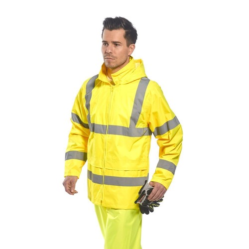 Portwest H440 Warnschutz Regenjacke, wasserdicht, reflektierend Bau & Logistik - Bild 4 von 9