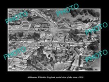 OLD 6 X 4 HISTORIC PHOTO OF ALDBOURNE ENGLAND AERIAL VIEW OF TOWN c1930 3