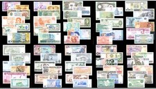 Ensemble 33 NEUF billets du monde • 33! pays différents UNC (NT-20002) lot