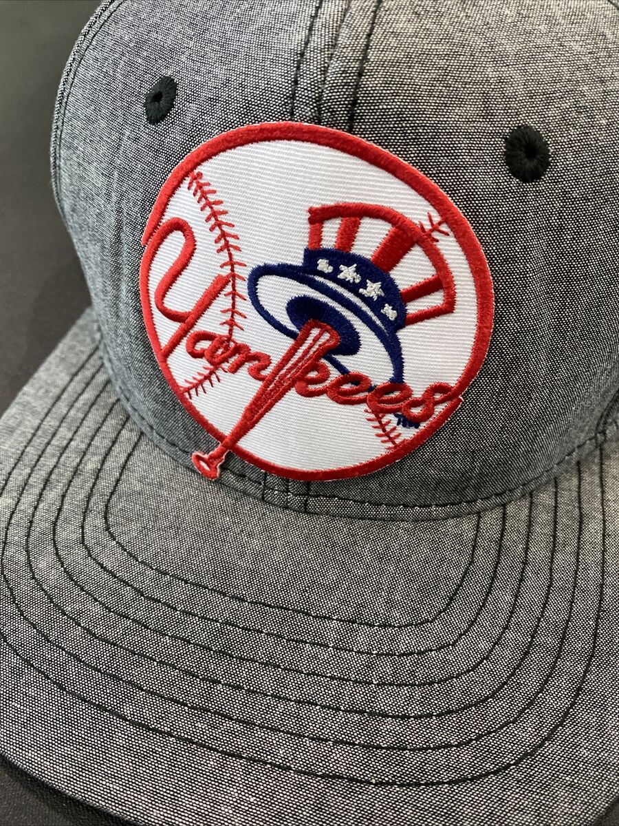 New York Yankees Logo Baseball Classic Vintage Denim Gray New York Yankees Logo Baseball Classic Vintage Denim Gray