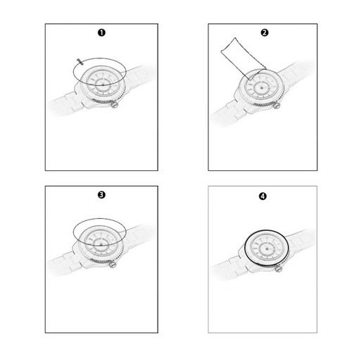 4 Pcs Smart Watch Tempered Glass Screen Protector Anti- Bubble Free - 第 9/12 張圖片