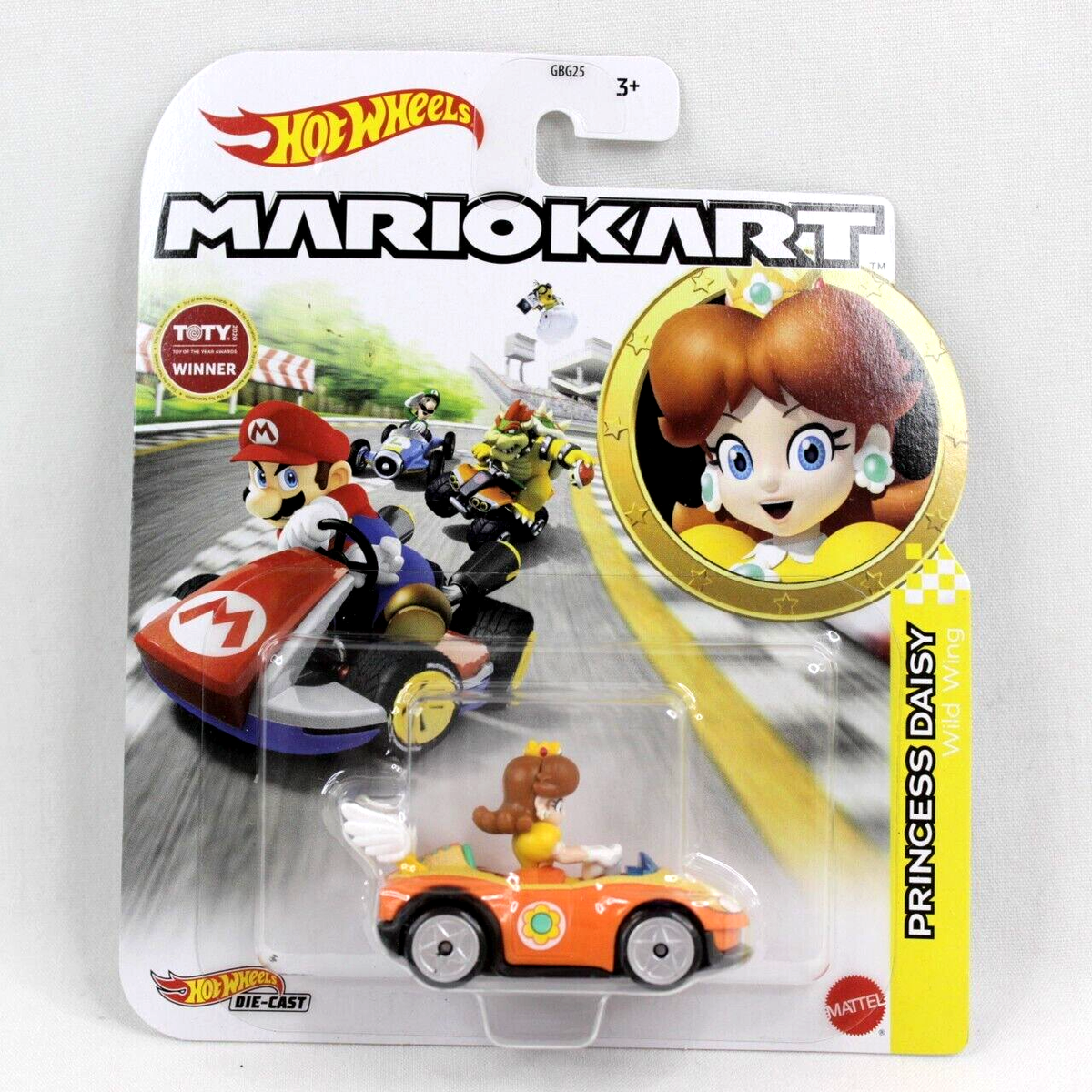 Hot Wheels Mario Kart Princess Daisy Wild Wing Car 2021 New