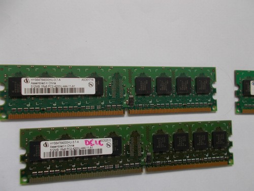 1.5GB (3X512MB) INFINEON HYS64T64000HU-3.7-A, PC2-4200U, DELL/ LENOVO/19004 - Picture 2 of 3