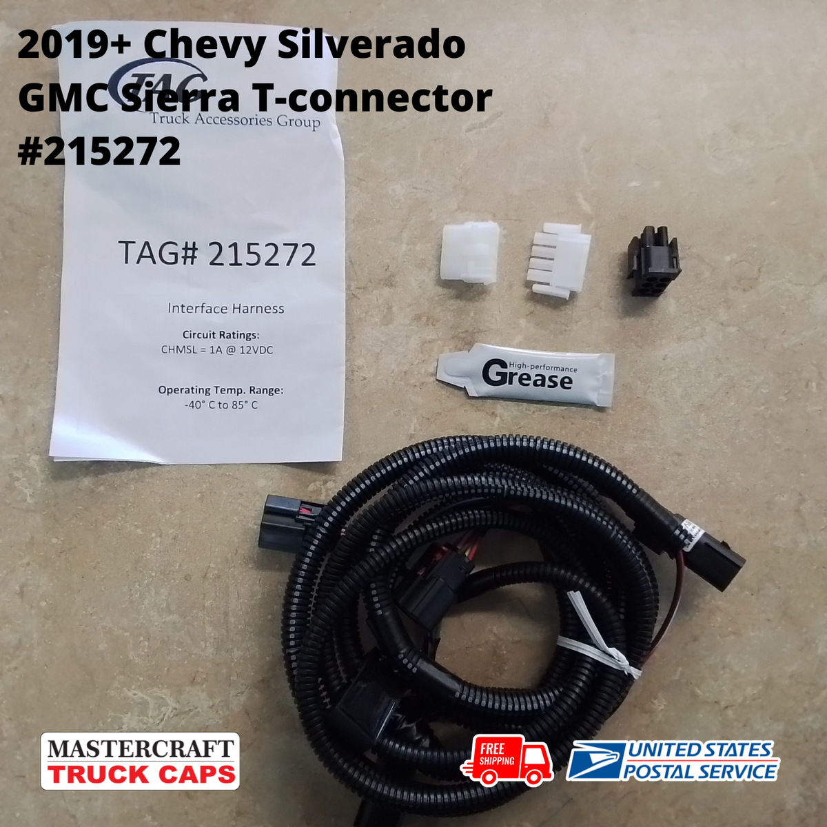 Chevy Silverado GMC Sierra Truck Cap Wiring T-connector LEER Part