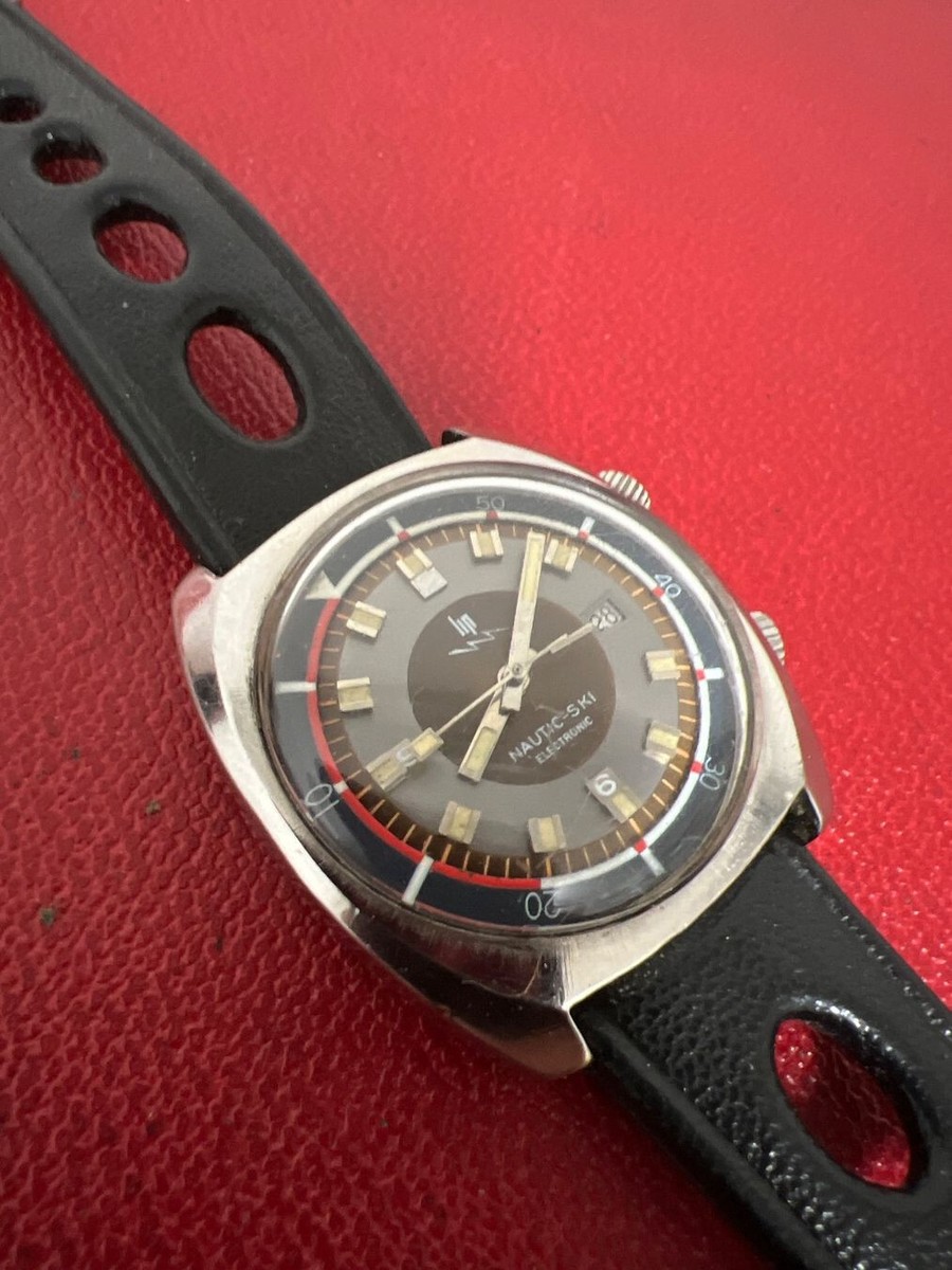 Montre Lip Nautic-Ski électronique Vintage - Montre De Plongée, Révisée Avec Garantie, Très Bon état