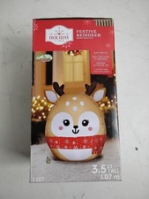 HOLIDAY TIME 3.5 FT TALL REINDEER AIRBLOWN INFLATABLE OUTDOOR INDOOR
