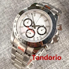 Bliger 39mm Multi-Function Full Chronograph VK63 Quartz Sterile Dial Mens Watch