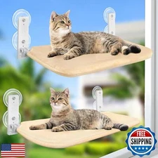 Sunhoo 2PCS Cat Window Hammock Perch Cordless Window Sill Seat Bed Foldable K