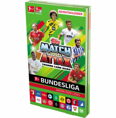 Topps Match Attax 2020/2021 - Adventskalender mit 2 Limitierte Karten NEU & OVP