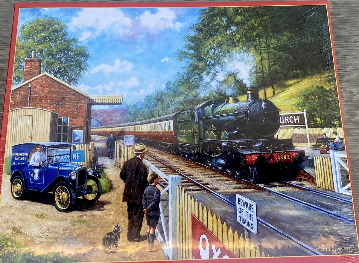 トレインスポッティング　パズル　1000ピース SunsOut Jigsaw Puzzle 1000 Piece Trainspotting With Grandpa 20 X