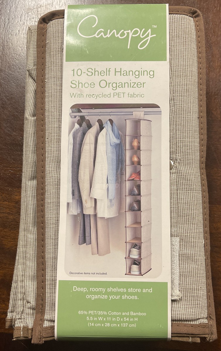 10 Shelf Hanging Shoe Organizer