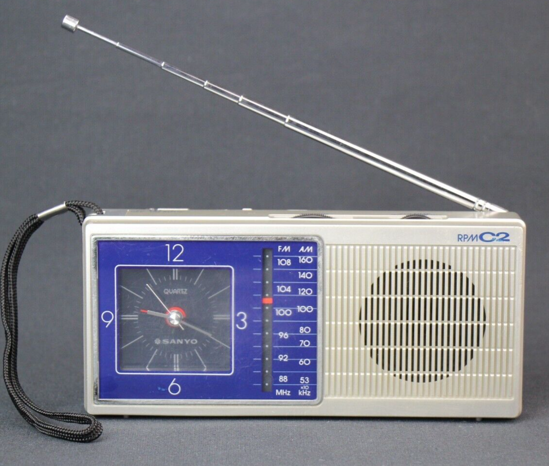 【動作美品】 SANYO FM AM 2バンド ラジオ腕時計 【日本製】 動作美品】 SANYO FM AM 2バンド ラジオ腕時計 【日本製