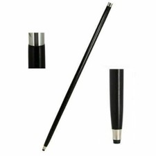 Solid Black Designer Walking Stick Only For Cane Handle Only wooden shaft LOT 5