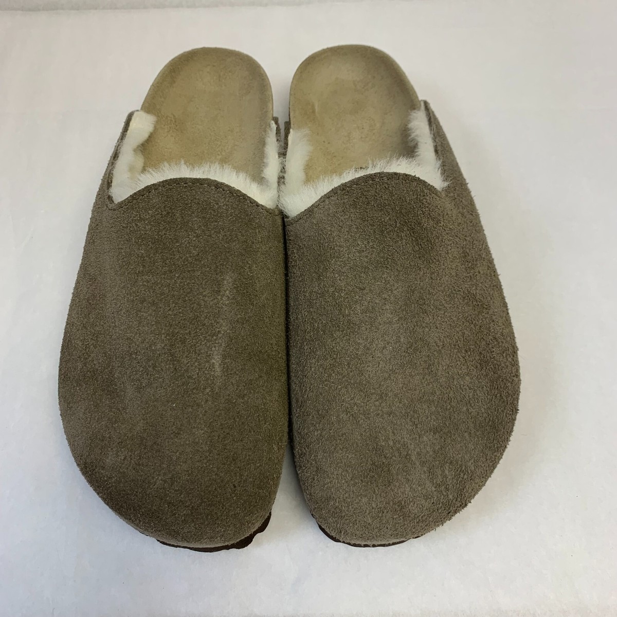 Birkenstock New w/o Box Amsterdam Shearling Concrete Gray Birkenstock New w/o Box Amsterdam Shearling Concrete Gray
