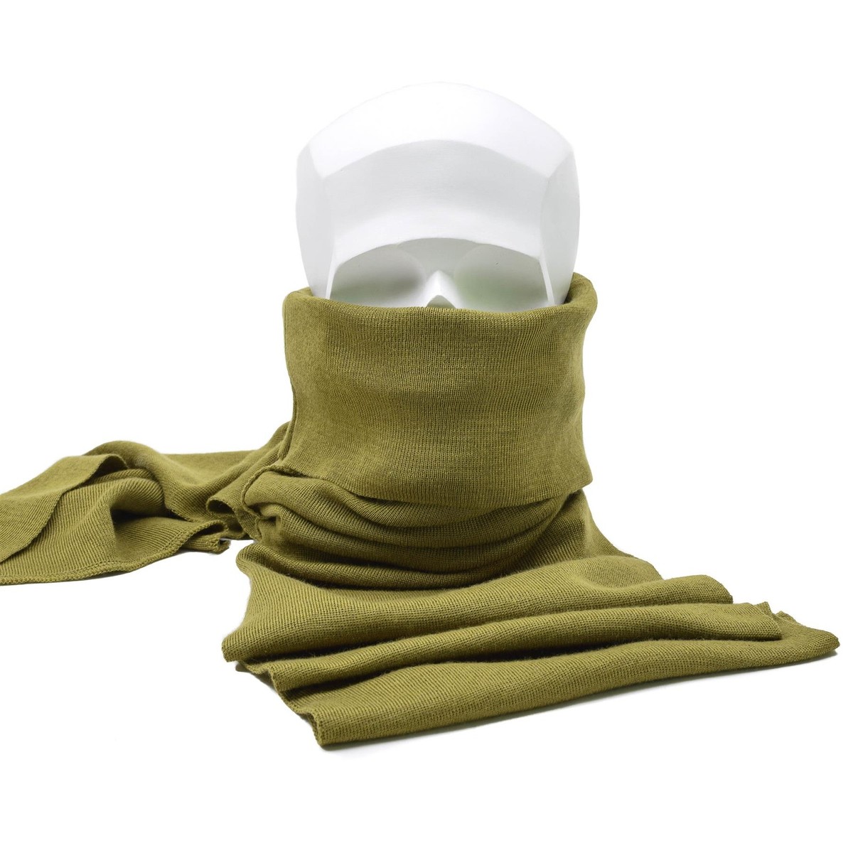 Genuine Dutch army scarf khaki military surplus neck tube merino