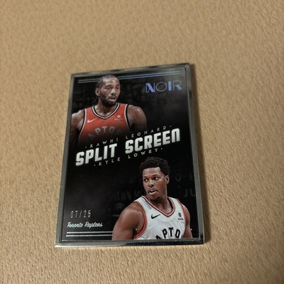 KAWHI LEONARD 2018-19 Panini Noir 286 KYLE LOWRY 7/25 SP JERSEY NO SPLIT SCREEN 