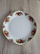 Kuchenteller Royal Albert Bone China England 1962 Mit Rosa Muster. 
