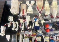 Vintage Mego 1977 Micronauts Battle Cruiser Parts And Pieces Lot