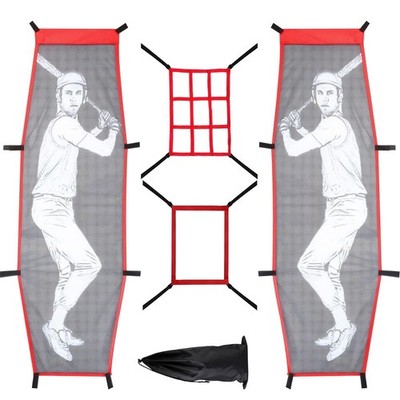 Supvision 4Pcs Premium Baseball and Softball 70x28'', Black, Red, Gray 