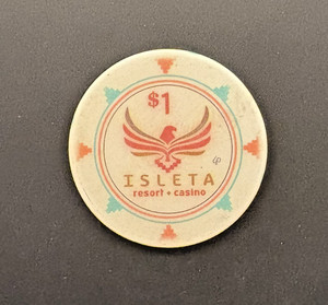 $1 casino chip Isleta Casino in Albuquerque, New Mexico - fair condition $1 chip