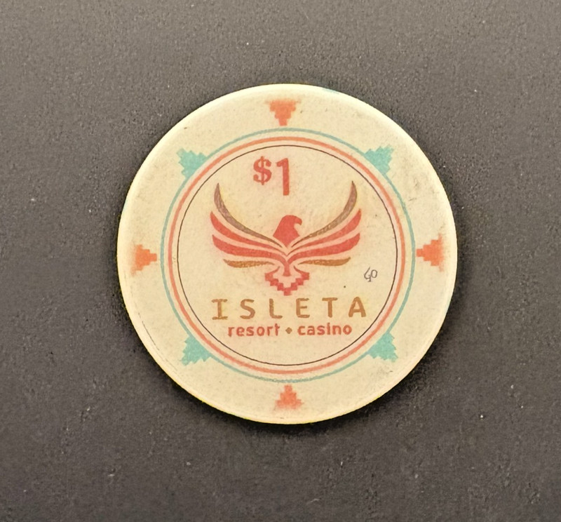$1 casino chip Isleta Casino in Albuquerque, New Mexico - fair condition $1 chip