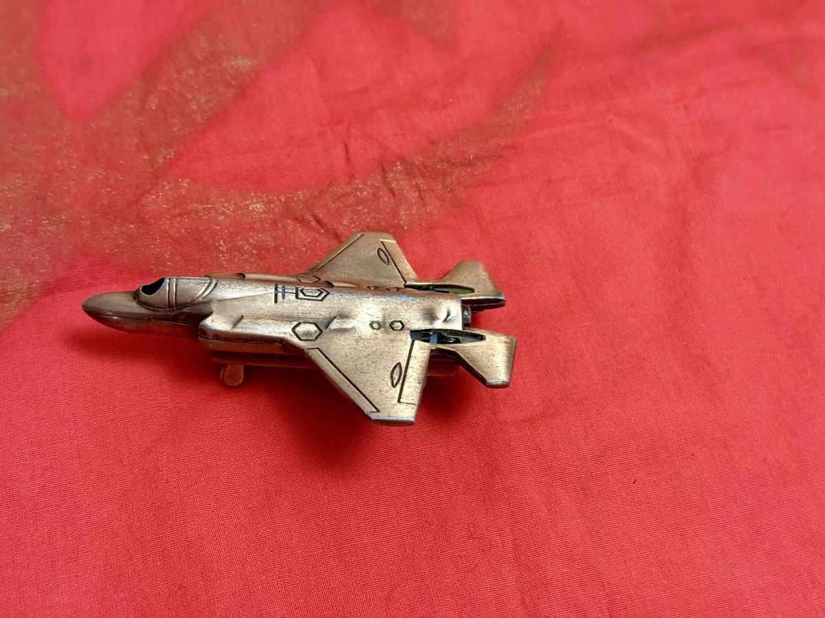 Vintage F16 Falcon Jet Fighter Gas Lighter Jet F16 Aircraft