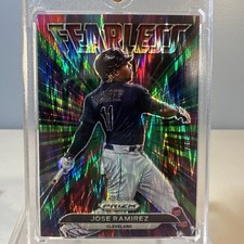 2022 Jose Ramirez Fearless Forest Green Flash Prizm SSP /5 Indians Guardians
