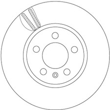 2x TRW Bremsscheibe DF6964 für VW POLO 6 AW1 BZ1 AE1 CROSS C11 D31 TAIGO CS1 MPi