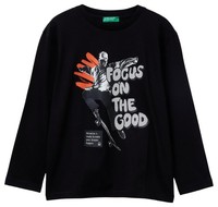 T-Shirt United Colors Of Benetton M/L, Schwarz, 150 Cm, Baumwolle