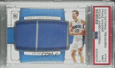2021-22 National Treasures Rookie Jumbo Materials 13/99 Franz Wagner PSA 9 17ma
