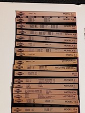 Lot Of 150 Briggs & Stratton Engine Microfiche Cards Dealer Parts Catalog Manual