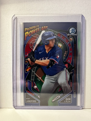 2024 Bowman - Prospect Power-Up Wyatt Langford #PP-3 (RC)