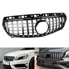 Chrom GT Panamericana stil Frontgrill Kühlergrill Für Mercedes-Benz W176 2012-14 Chrom GT Panamericana stil Frontgrill Kühlergrill Für Mercedes-Benz W176 2012-14