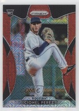 2019 Panini Prizm Tier II Red Mojo Prizm 123/299 Cionel Perez #185 03rx