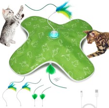 Interactive Rechargeable Hide  Seek Cat Toy - Moving Feather Tumbler Exercise