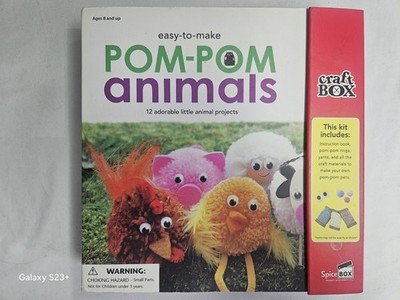 Easy-to-Make Pom-Pom Animals: 12 Adorable Animals Brand New 