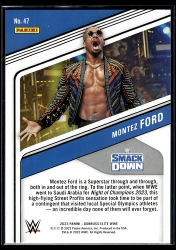 2023 Donruss Elite WWE #47 Montez Ford - Picture 2 of 2