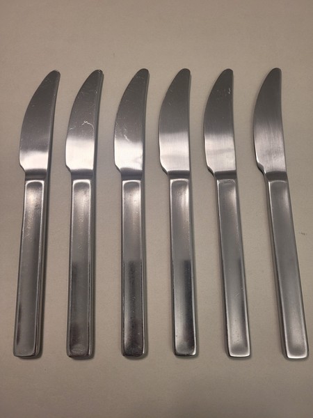 Juego de 6 cuchillos de cena IKEA de acero inoxidable POEM