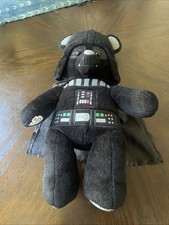 Build-A-Bear Workshop Darth Vader Star Wars Black Plush Teddy Bear with Costume