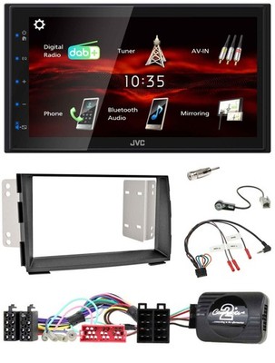 JVC USB Bluetooth Lenkrad DAB 2DIN Autoradio für Kia Venga 2010-2019