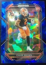 Chase Brown Rookie Card Illinois Panini Bookend 99/99!! 