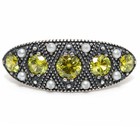 2CT  Peridot 925 Sterling Silver Filigree Ring Sz 8 PC9-4 — photo 1